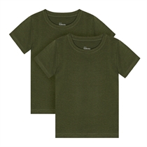 BIRKHOLM 2-Pak T-shirts Army Grøn